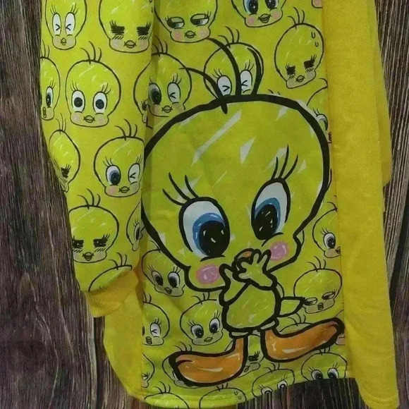 Looney Tunes Tweet Bird Yellow Sweater Dress - Picture 5 of 9